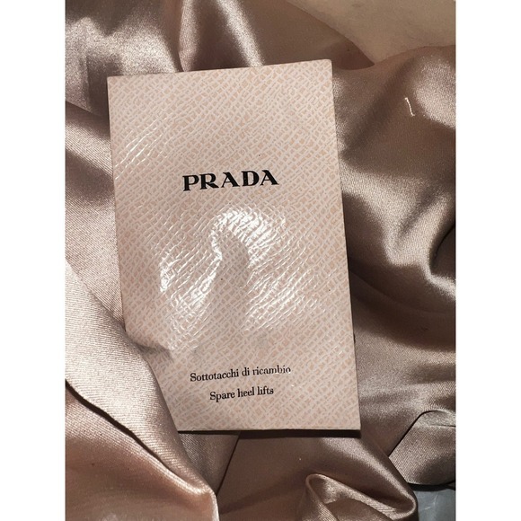 Prada Peep Toe Heel Platform BlackLeather Sz 39.5 (8) with box elegant - Picture 6 of 11